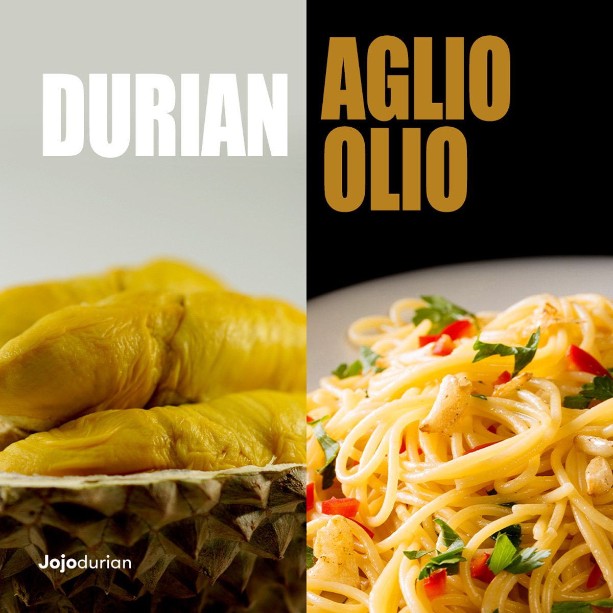 Meal replacement: Durian vs Aglio Olio