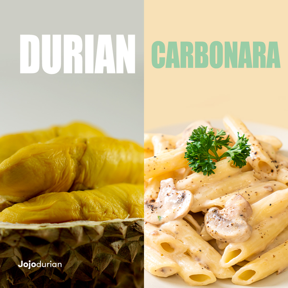 Meal replacement: Durian vs Carbonara