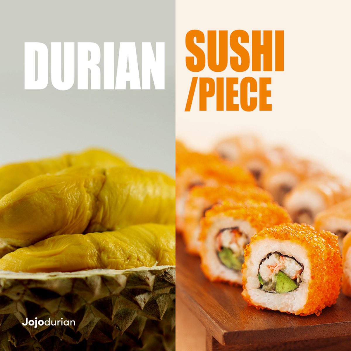 Meal Replacement: Durian vs Sushi
