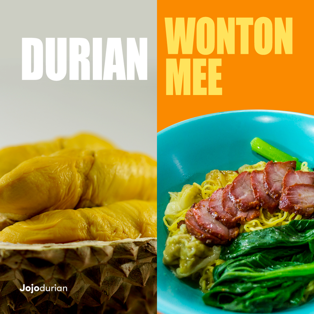 Meal Replacement durian wonton mee